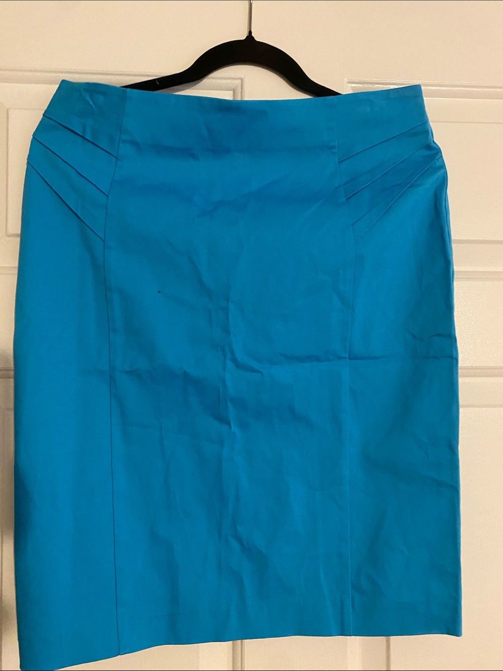 New York & Company Bright Teal Pencil Skirt